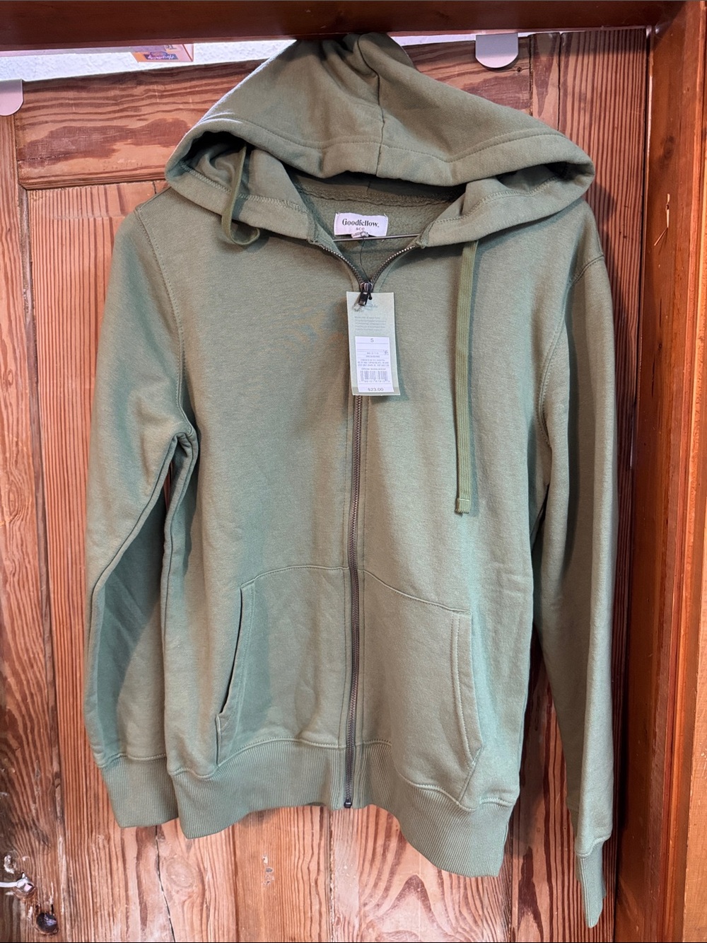 Goodfellow & Co Olive Green Small NWT Full-Zip Hoodie
